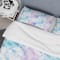 Designart 'Sky Blue Triangle Texture with Grunge Effect' Modern & Contemporary Bedding Set - Duvet Cover & Shams